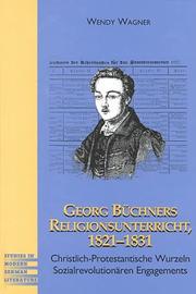 Front cover of Georg Büchners Religionsunterricht, 1821-1831 by Wendy Wagner
