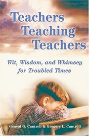 Front cover of Teachers teaching teachers by Geneal G. Cantrell