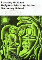 Front cover of Learning to Teach Religious Education in the Secondary School (Learning to Teach Subjects in the Secondary School Series.) by Andrew Wright