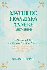 Front cover of Mathilde Franziska Anneke (1817-1884) by Susan L. Piepke
