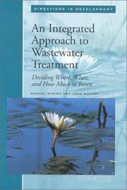 Front cover of An integrated approach to wastewater treatment by Manuel Mariño