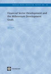 Cover of Financial sector development and the Millennium Development Goals by Stijn Claessens