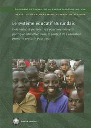 Front cover of Le Syst'me 'Ducatif Burundais by World Bank