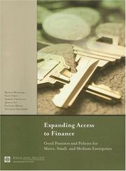 Front cover of Expanding access to finance by Mohini Malhotra