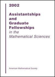 Front cover of Assistantships and Graduate Fellowships in the Mathematical Sciences, 2002 (Assistantships and Graduate Fellowships in the Mathematical Sciences) by Unknown