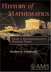 Front cover of History of Mathematics by Nikolaos K. Artemiadis
