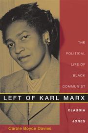 Cover of Left of Karl Marx by Carole Boyce Davies