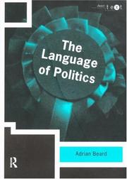 Cover of The language of politics by Adrian Beard