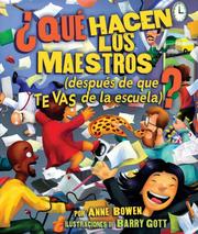 Cover of What do teachers do? by Anne Bowen
