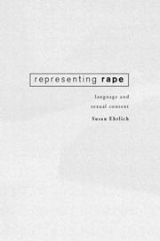 Cover of Representing Rape by Susan Ehrlich