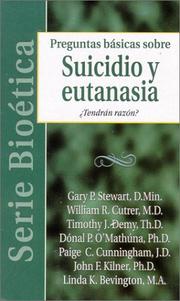 Front cover of Serie Bioetica: Suicidio y eutanasia: Biobasics by Gary P. Stewart
