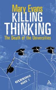 Cover of Killing Thinking by Mary Evans