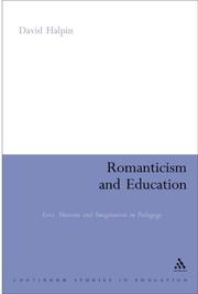Cover of Romanticism and Education by David Halpin
