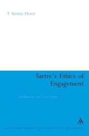 Front cover of Sartre's Ethics of Engagement by T. Storm Heter