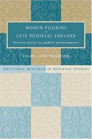 Cover of Women pilgrims in late medieval England by Susan Signe Morrison