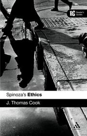 Cover of Spinoza's 'ethics' by J. Thomas Cook