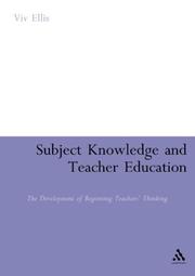 Front cover of Subject Knowledge and Teacher Education by Viv Ellis