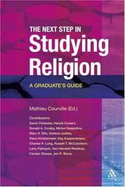 Cover of The Next Step in Studying Religion by Mathieu E. Courville