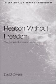 Cover of Reason Without Freedom by David Owens