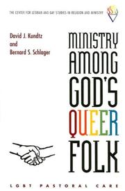 Front cover of Ministry among God's queer folk by David Kundtz