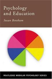 Front cover of Psychology and Education by Susan Bentham