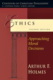 Cover of Ethics by Arthur F. Holmes