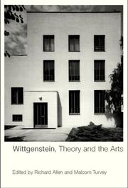 Cover of Wittgenstein, Theory and the Arts by Richard Allen