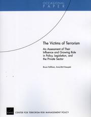 Front cover of The victims of terrorism by Bruce Hoffman
