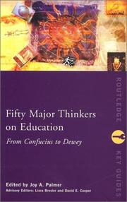 Cover of Fifty Major Thinkers on Education by Joy A. Palmer