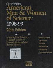 Front cover of Bowker's American Men & Women of Science 1998-99 (American Men and Women of Science, ed 20) by Bowker
