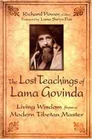 Front cover of The Lost Teachings of Lama Govinda by Richard Power