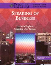 Front cover of Speaking of business by Lizabeth England