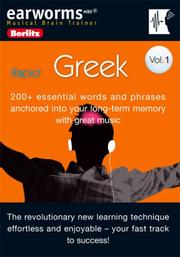 Cover of Earworms Greek (Berlitz Earworms) by Inc. Berlitz International