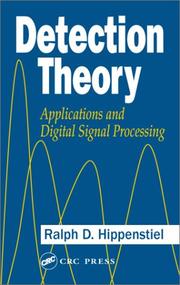 Front cover of Detection Theory by Ralph D. Hippenstiel