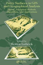 Cover of Fuzzy Surfaces in GIS and Geographical Analysis by Weldon Lodwick