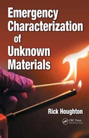 Front cover of Emergency Characterization of Unknown Materials by Rick Houghton