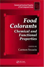 Front cover of Food Colorants by Carmen Socaciu