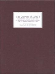 Front cover of The Charters of David I by G.W.S. Barrow