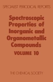 Front cover of Spect Properties/Inorganic & Organometallic Compounds by Davidson