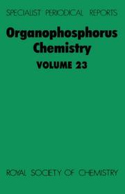 Cover of Organophosphorus chemistry by B. J. Walker