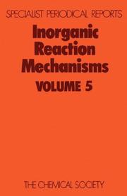 Front cover of Inorganic Reaction Mechanisms by A McAuley