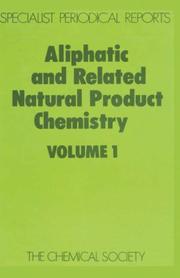 Cover of Aliphatic & Related Natural Product Chemistry by Royal Society Of Chemistry