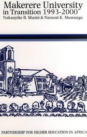 Front cover of Makerere University in transition 1993-2000 by Nakanyike Musisi