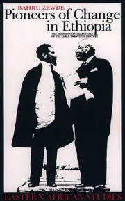 Front cover of Pioneers of Change in Ethiopia by Bahru Zewde