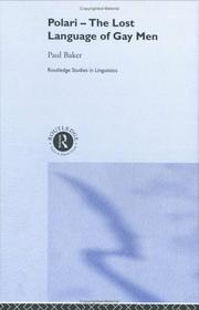 Front cover of Polari-- the lost language of gay men by Paul Baker