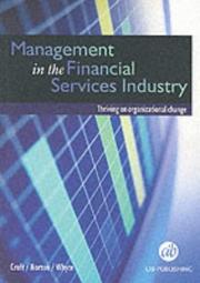 Front cover of Management in the financial services industry by Liz Croft