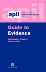 Cover of APIL guide to evidence by Stephen Glynn