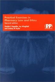 Cover of Practical Exercises in Pharmacy Law and Ethics by Gordon E. Appelbe