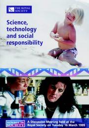 Cover of Science, Technology and Social Responsibility (Science in Society) by Lewis Wolpert