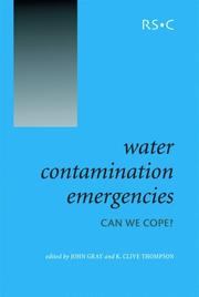 Front cover of Water contamination emergencies by International Conference on Water Contamination Emergencies (2003 Kenilworth, England)
